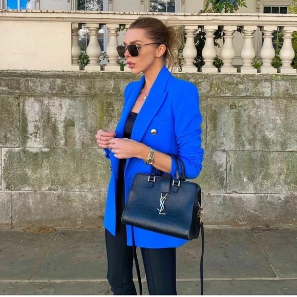 ZARA DOUBLE BREASTED BALMAIN STYLE BLAZER - Picture 6 of 17